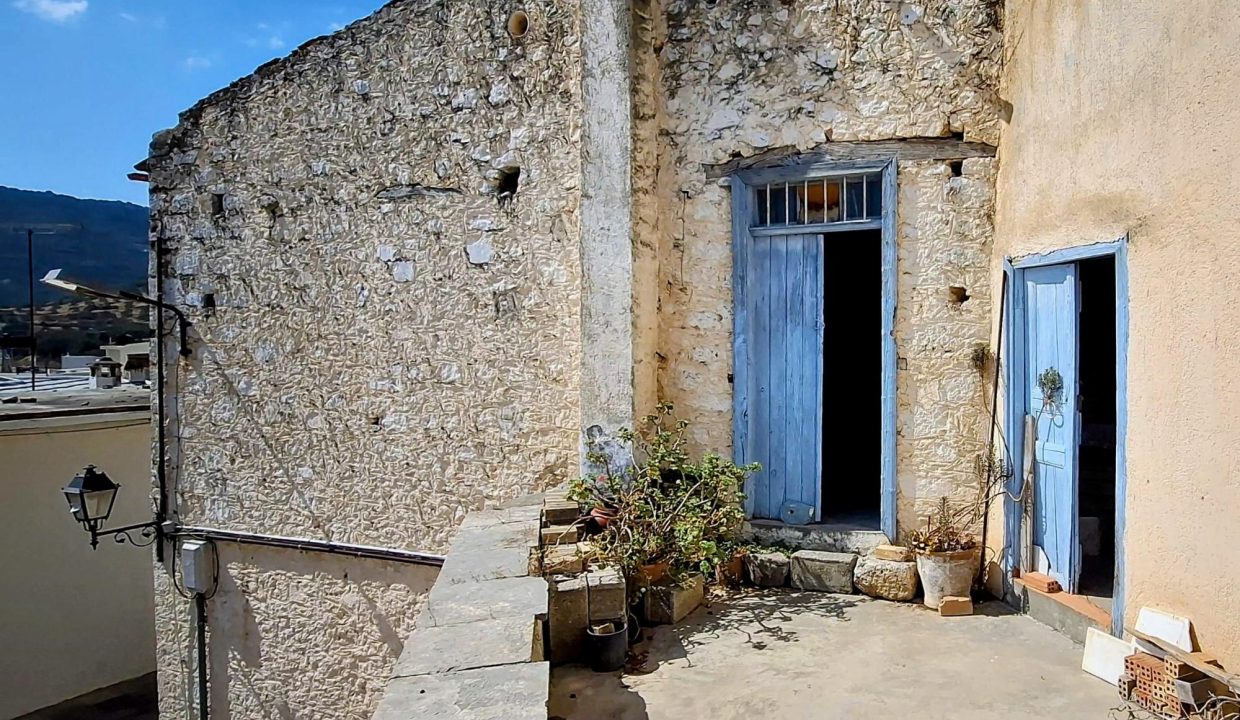Rear building - entrances to upper floor of front building