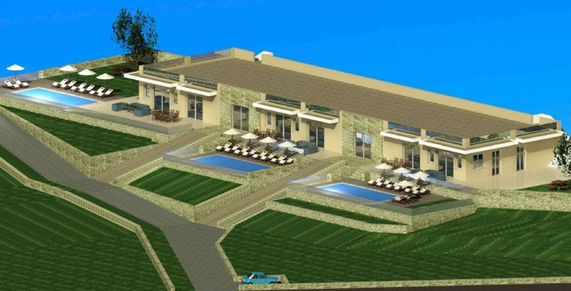 Unfinished 3-Star Holiday Apartment Complex with Expansion Potential – East of Rethymno